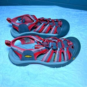 KEEN Newport H2 Red Sport Waterproof Hiking Sandals Size 7 Like New /EUC Water
